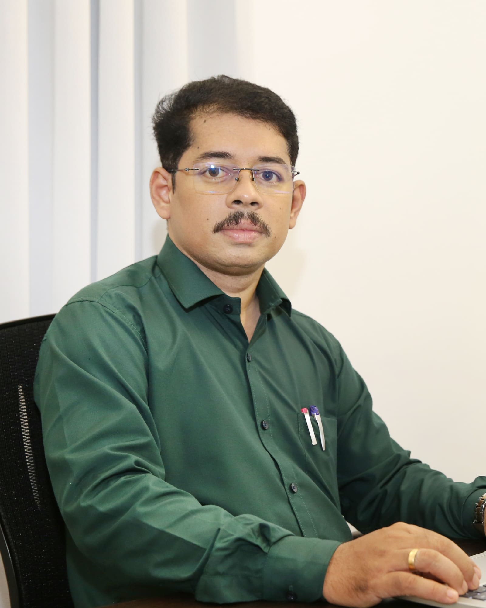 Dr Vinu Vijayan, Center Head, at Parivartan